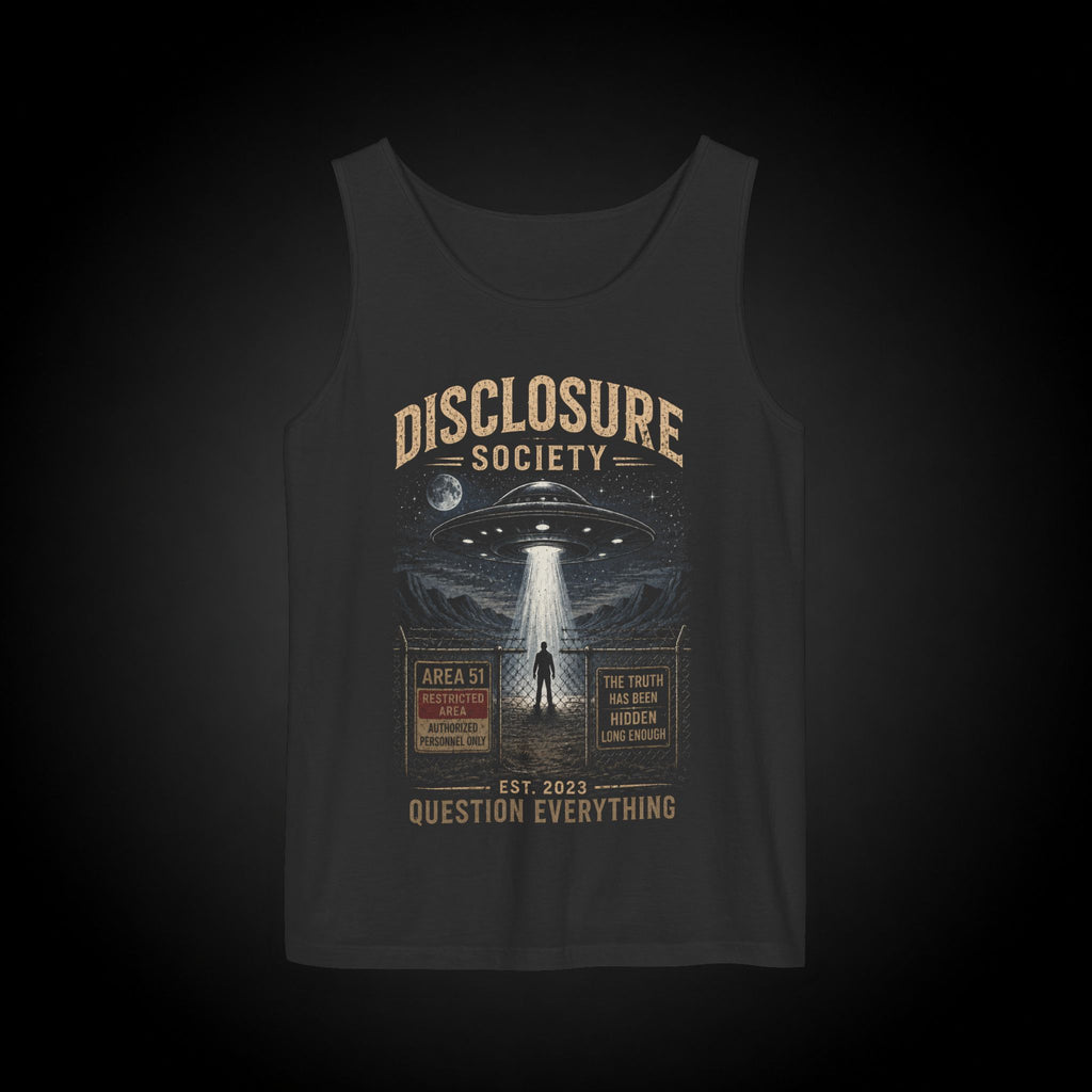 Area 51 Question Everything - Tank Top - UFO Graphic